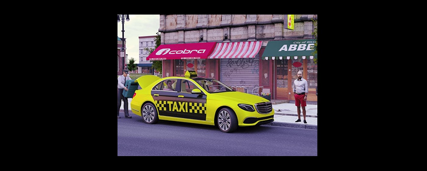 Taxi Tycoon Urban Transport Sim Game marquee promo image