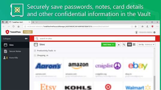 TweakPass: Free Password Manager screenshot 3