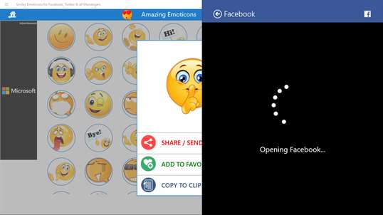 Smiley Emoticons for Facebook, Twitter & all Messengers screenshot 5
