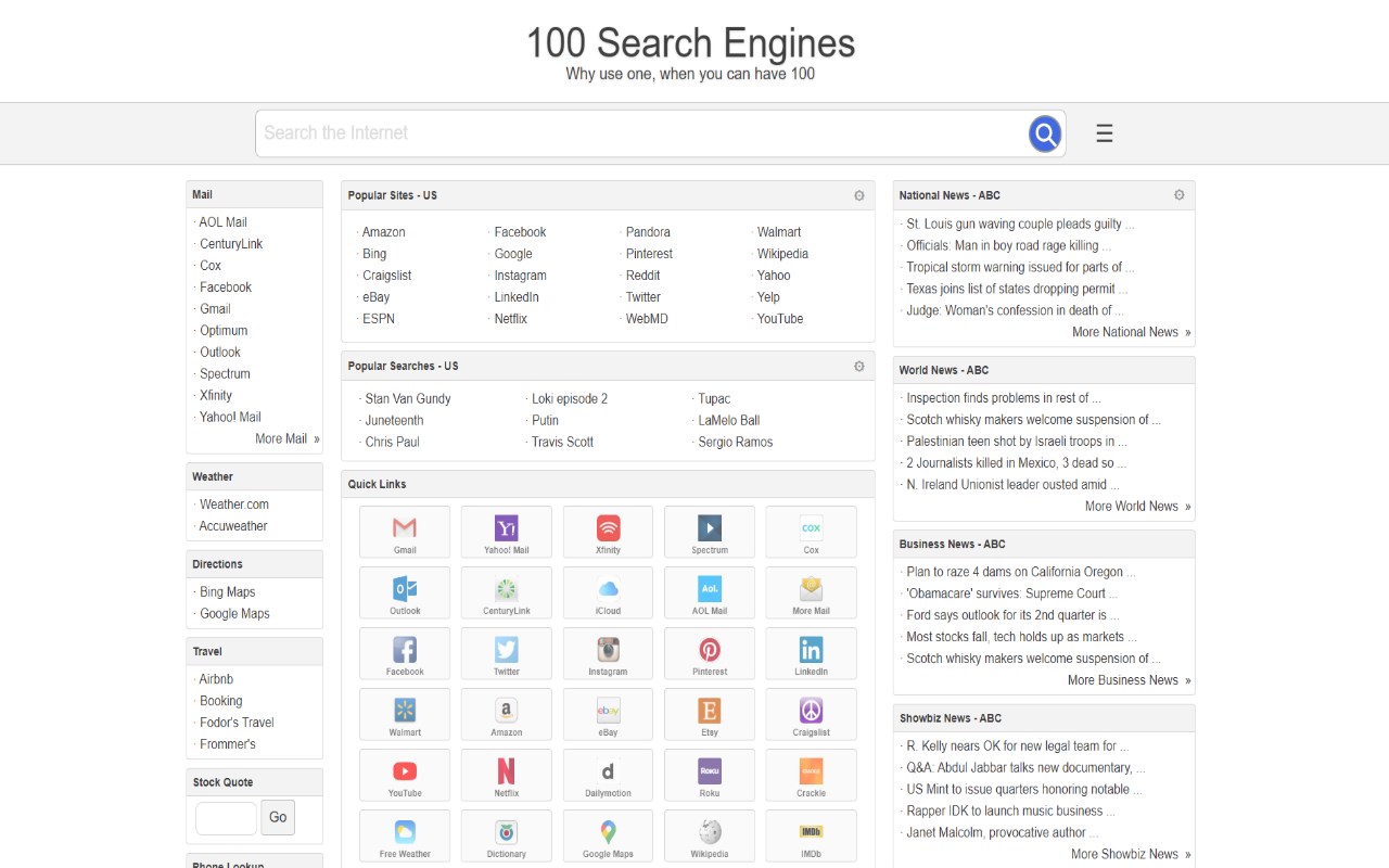 100 Search Engines