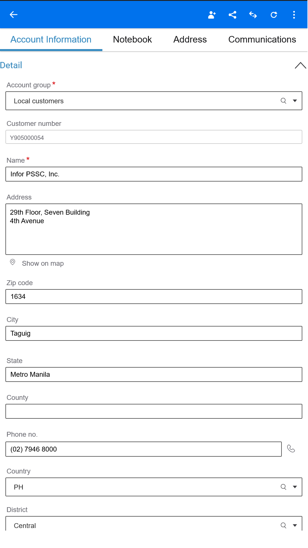 Infor M3 CLM Cloud screenshot