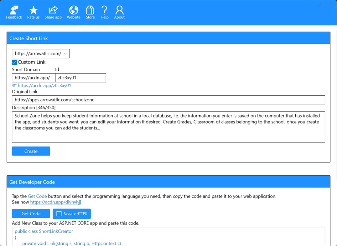 #6. Short Link Creator (Windows) Göre: Melvin Dev