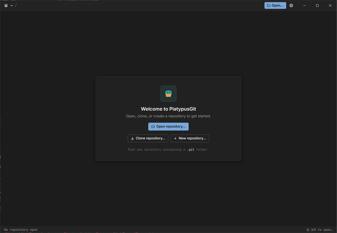 #2. platypusgit (Windows) Podle: Jonas Aasberg