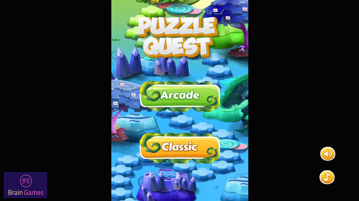 #1. Puzzle Quest : Match 3 (Windows) بواسطة: Brain Games
