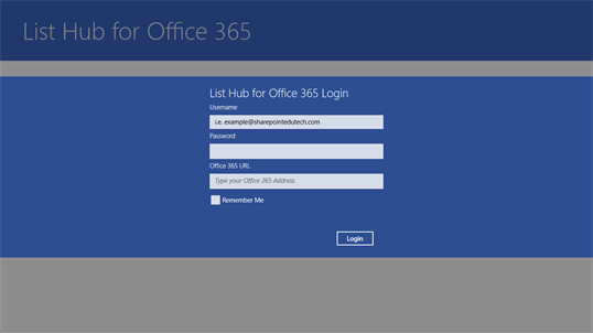 List Hub for Office 365 screenshot 1