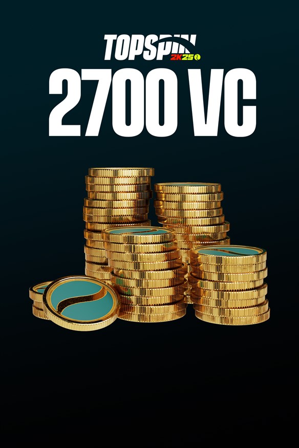 TopSpin 2K25 2,700 Virtual Currency Pack Xbox Series X|S and Xbox One cover art