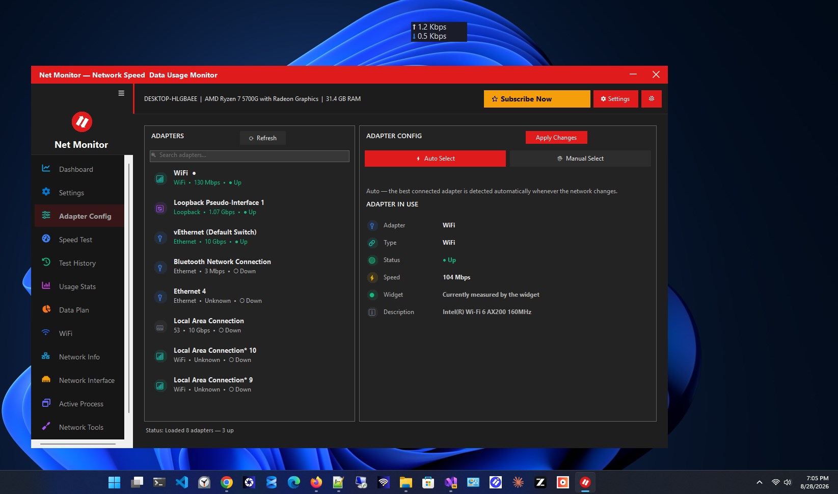 Net Monitor screenshot