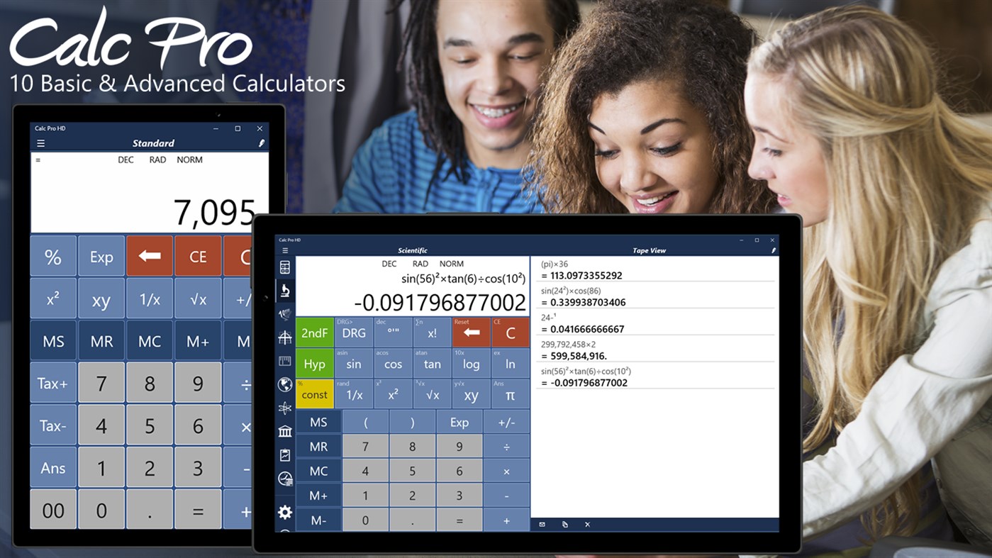 #1. Calc Pro HD - Calculator (Windows) 由: Panoramic Software Inc