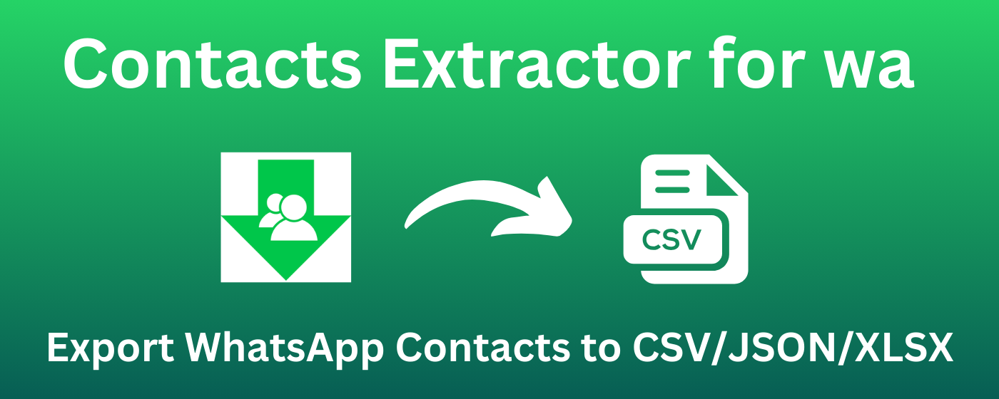 Contact Extractor for wa