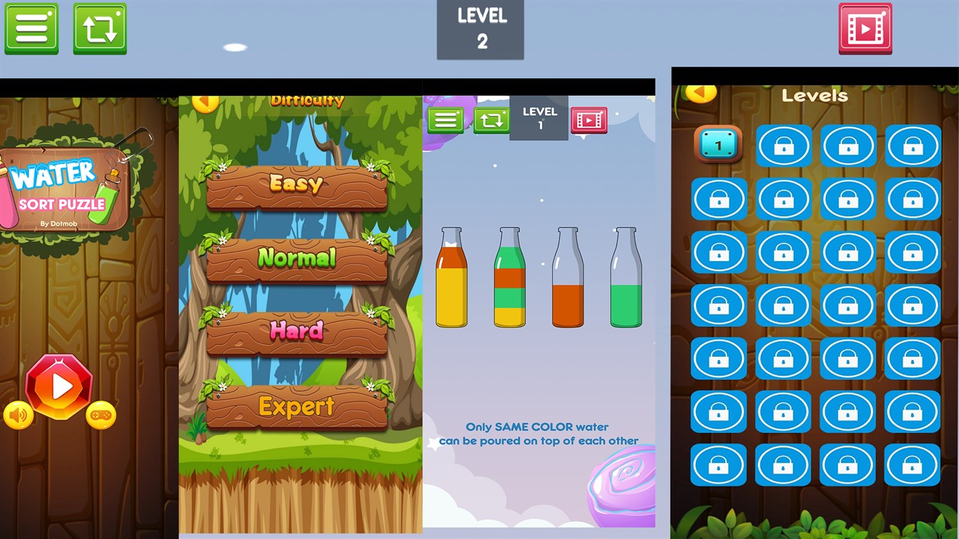 #5. Water Level Sort Puzzle (Windows) By: SSP Games