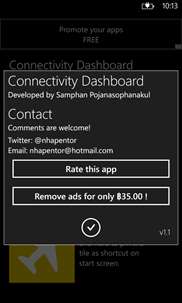 Connectivity Dashboard screenshot 5