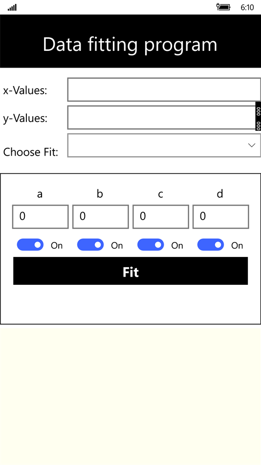 CurveFitting (Windows) 由: Thomas Pichler