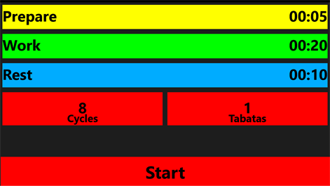 Tabata Timer (HIIT) Screenshots 1
