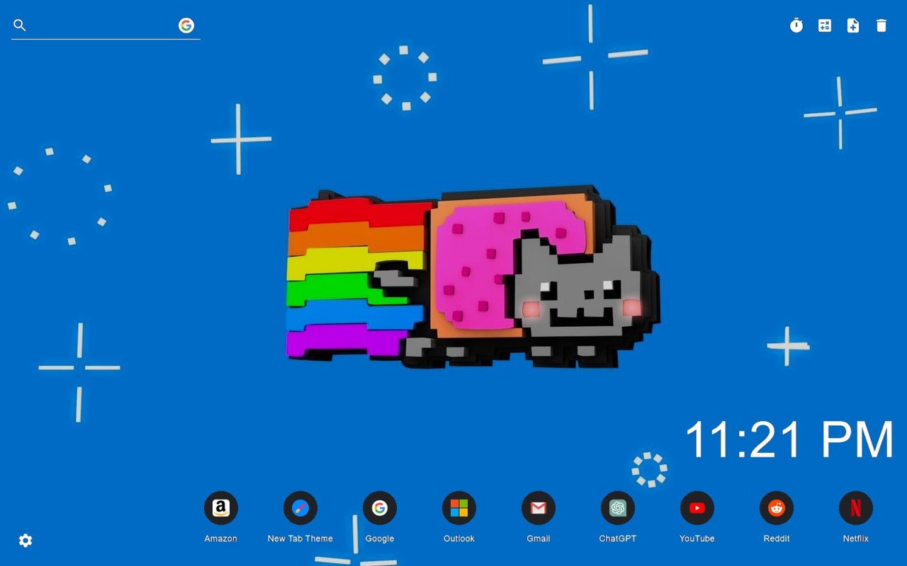 Nyan Cat Theme New Tab