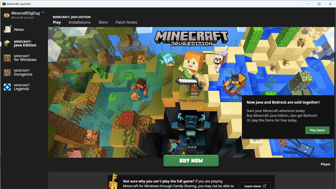 #5. Minecraft Launcher (Windows) بواسطة: Microsoft Studios