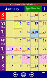 Indian Calendar Pro screenshot 1