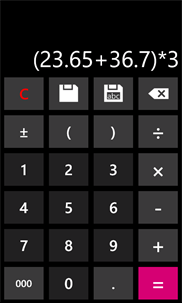 Handy Calculator screenshot 1