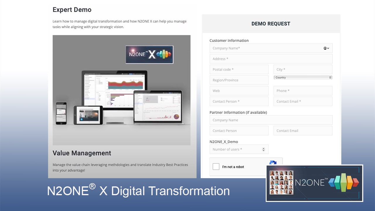 Snapshot 1 of N2ONE X Digital Transformation