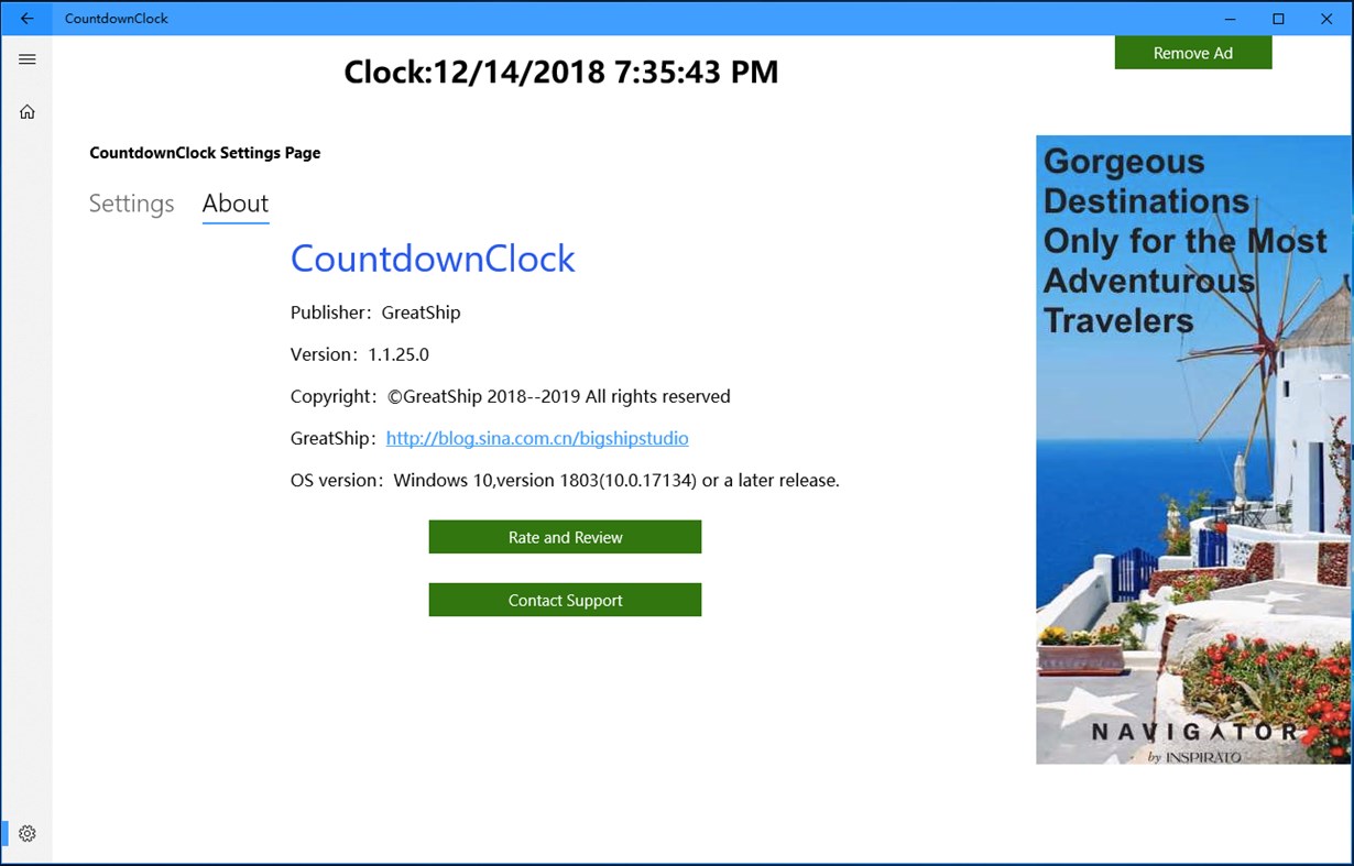#6. CountdownClock (Windows) Bởi: GreatShip