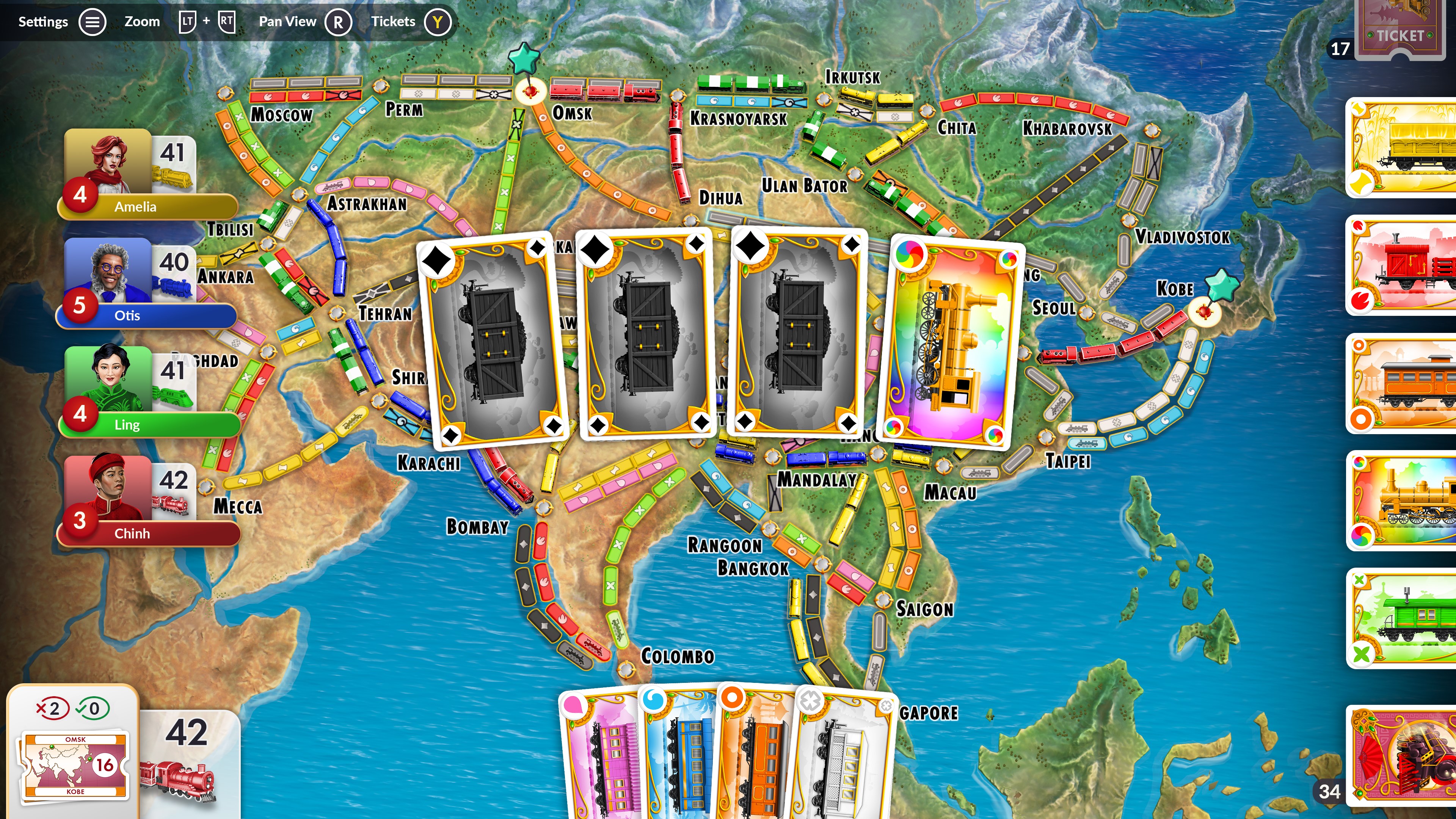 Ticket to Ride: Legendary Asia