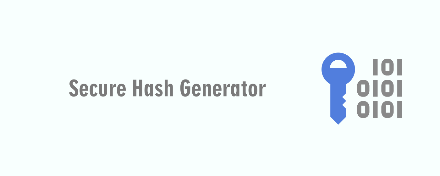 Secure Hash Generator marquee promo image
