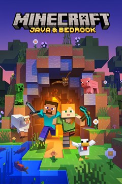 Cover poster for Minecraft: Java & Bedrock Edition for PC