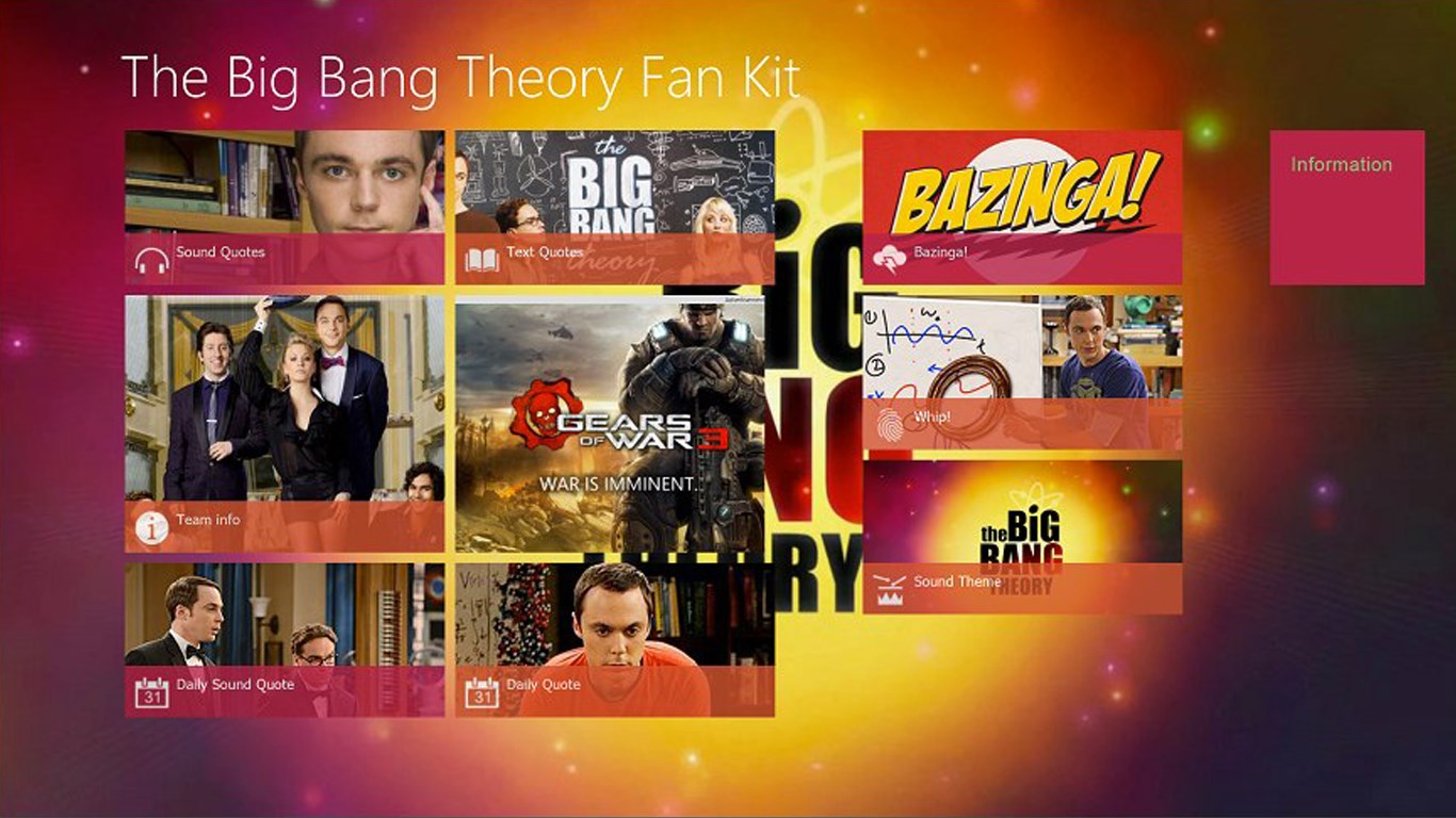 The Big Bang Theory App for Windows 10