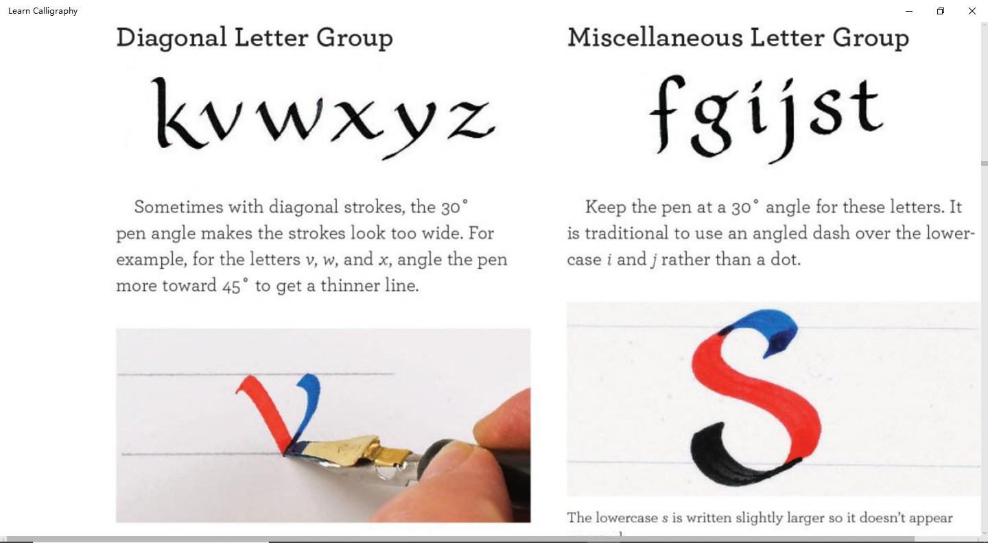 Learn Calligraphy - Microsoft Apps