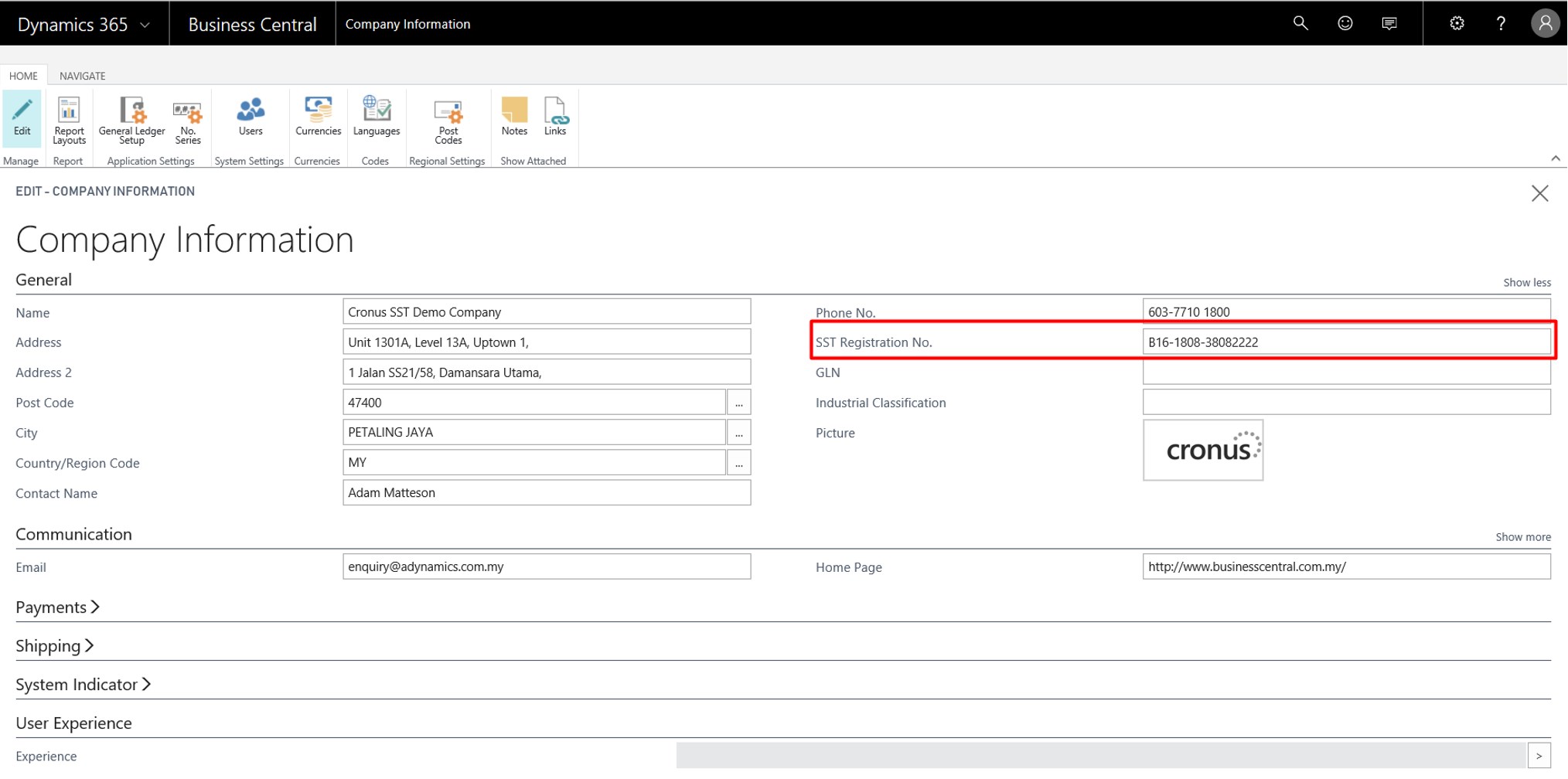 ADS Local Tax (Starter) localization for Malaysia