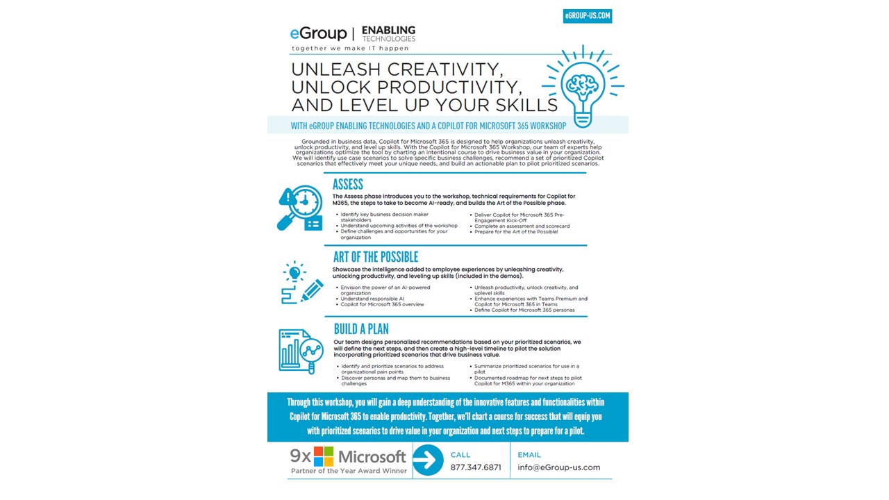 Snapshot 1 of Copilot for Microsoft 365 Workshop: 2-Day Workshop