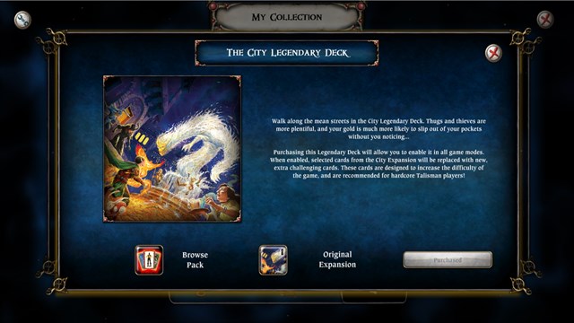 Talisman - The City Expansion: Legendary Deck screenshot 2