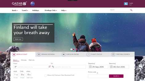 Qatar Airways Booking Screenshots 2