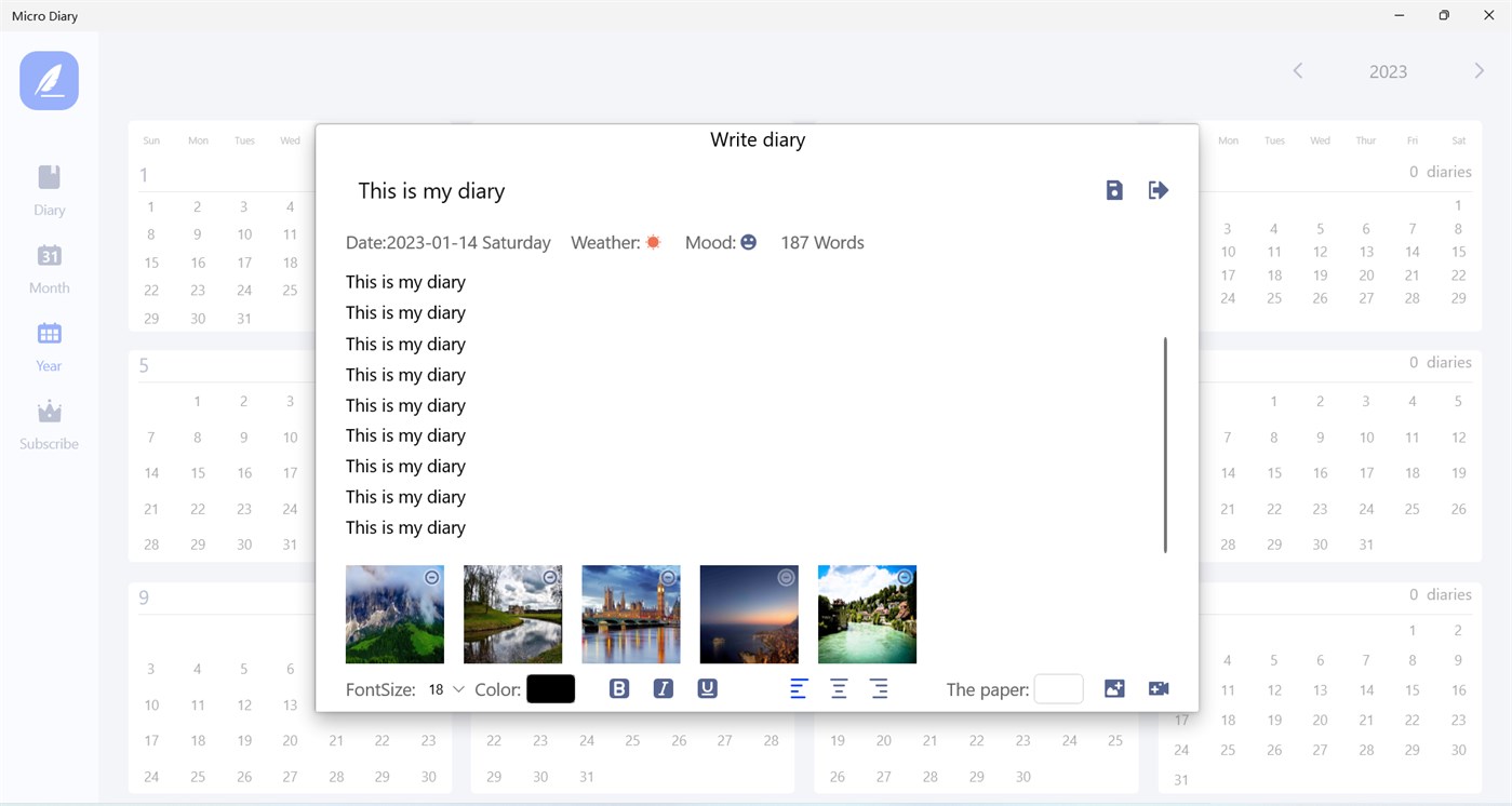 #5. Micro Diary - Simple Writer (Windows) 来自: WHNC