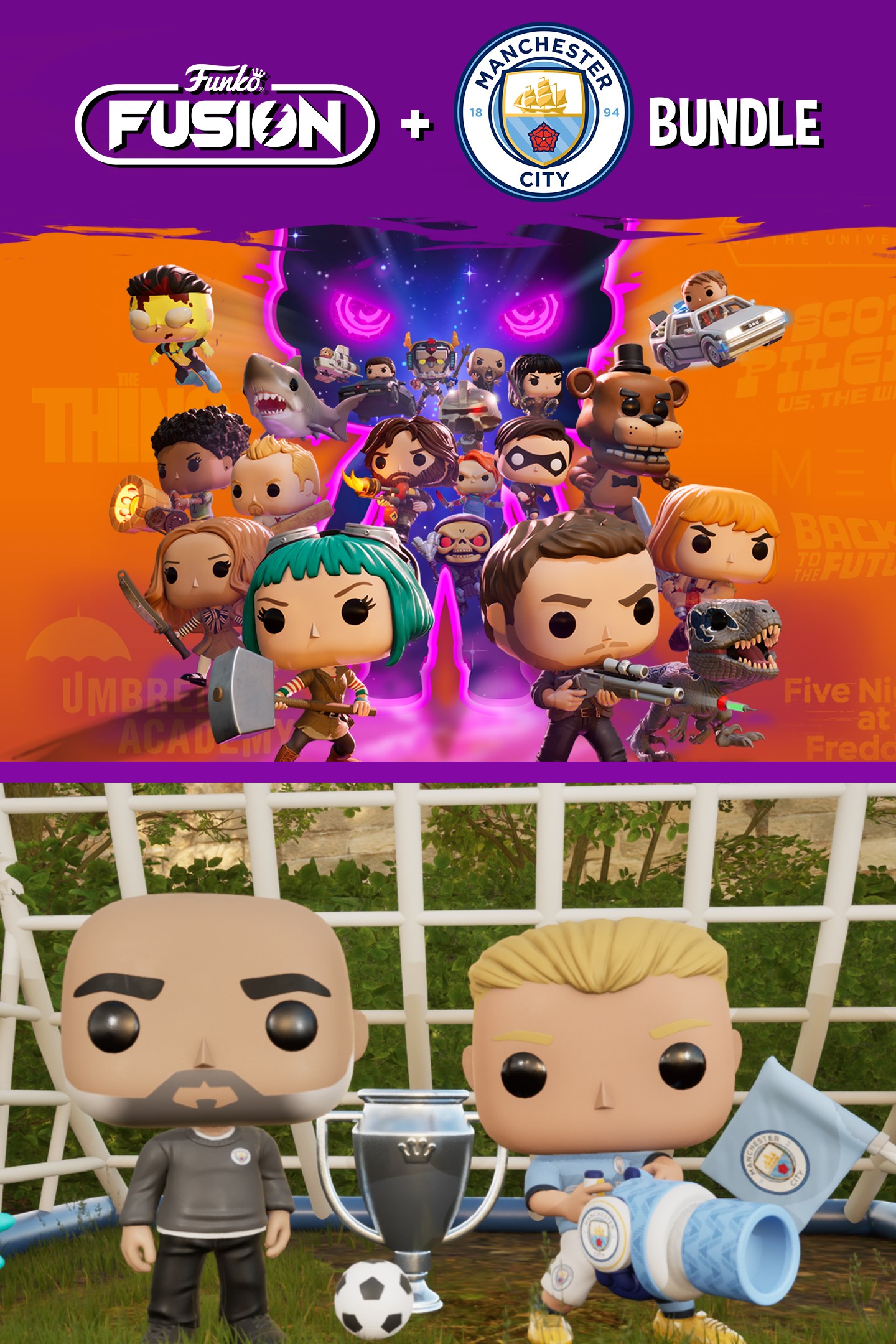 Toma de caja de Funko Fusion X Manchester City Bundle