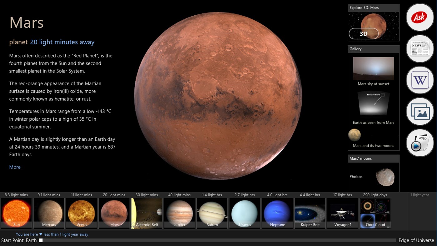 #5. Tour The Universe (Windows) Ved: leehy