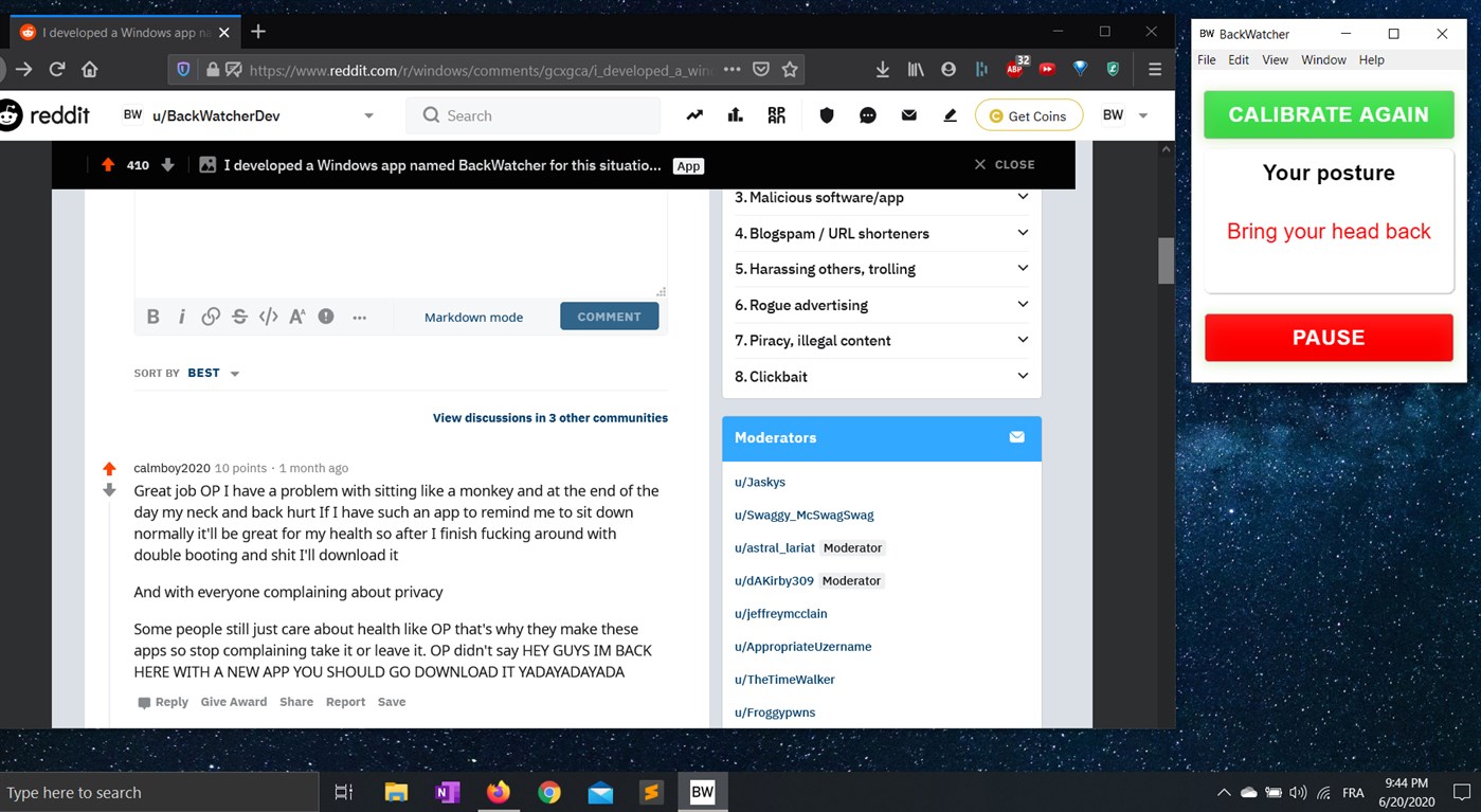 #2. BackWatcher (Windows) Με: BackWatcher Dev