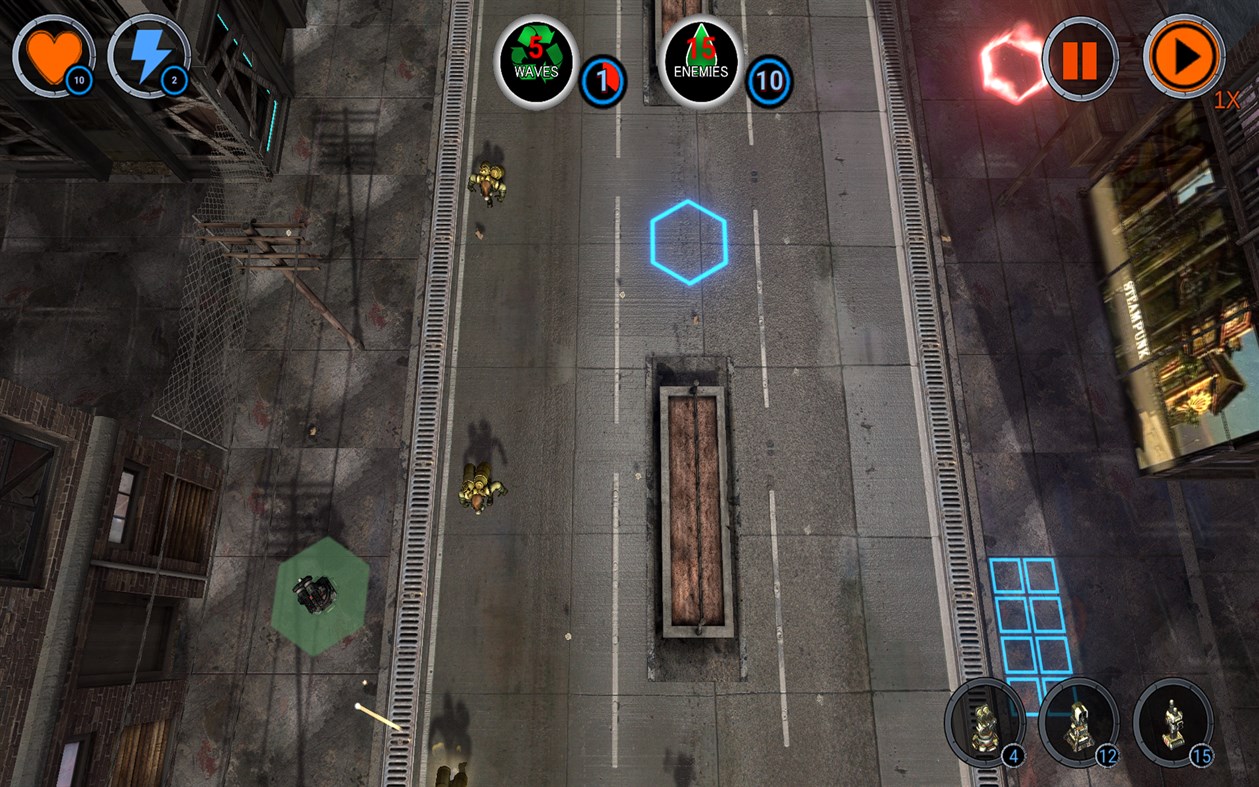 #3. Cyborgs Attack (Windows) Podle: JBWGAMES LLC