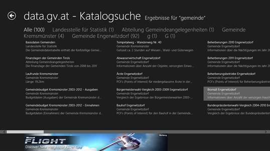 OGD Austria Suche screenshot 3
