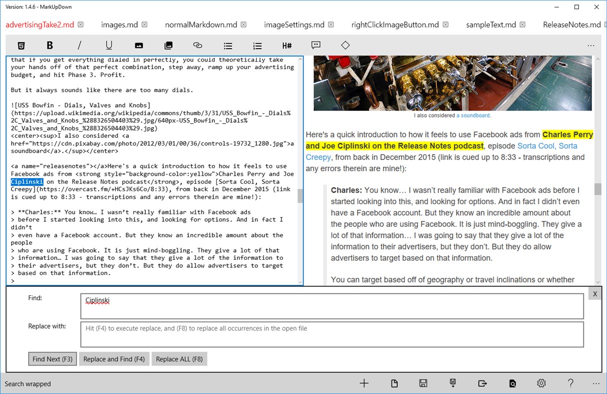 #3. MarkUpDown (Windows) 由: rufwork programming