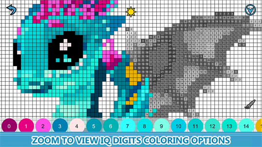 Dragons Color by Number - Pixel Art, Sandbox Coloring screenshot 1