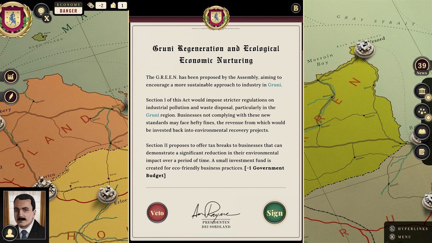 #5. Suzerain (Xbox) Av: Torpor Games