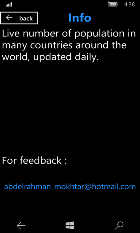 #4. Live World Population (Windows) Podle: boody apps