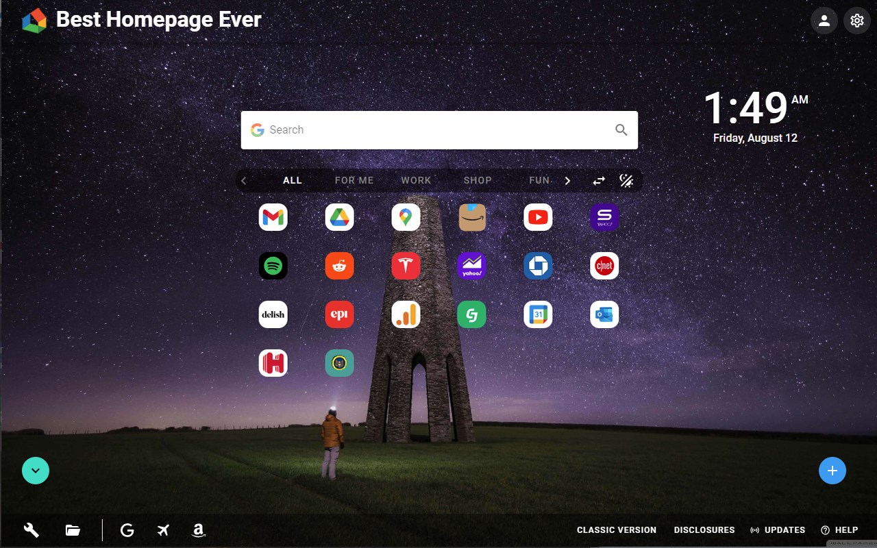 Best Homepage Ever: New Tab Launcher