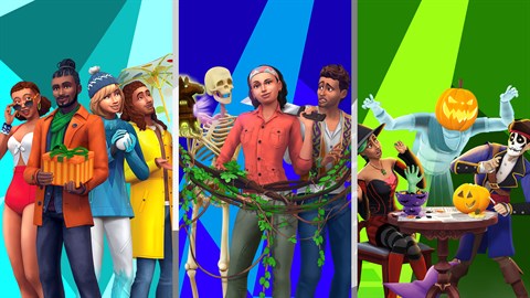 The Sims™ 4 Bundle – Årstider, Djungeläventyr, Läskiga Prylar