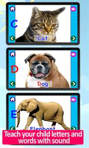 Alphabets with animal sounds and pictures screenshot 7