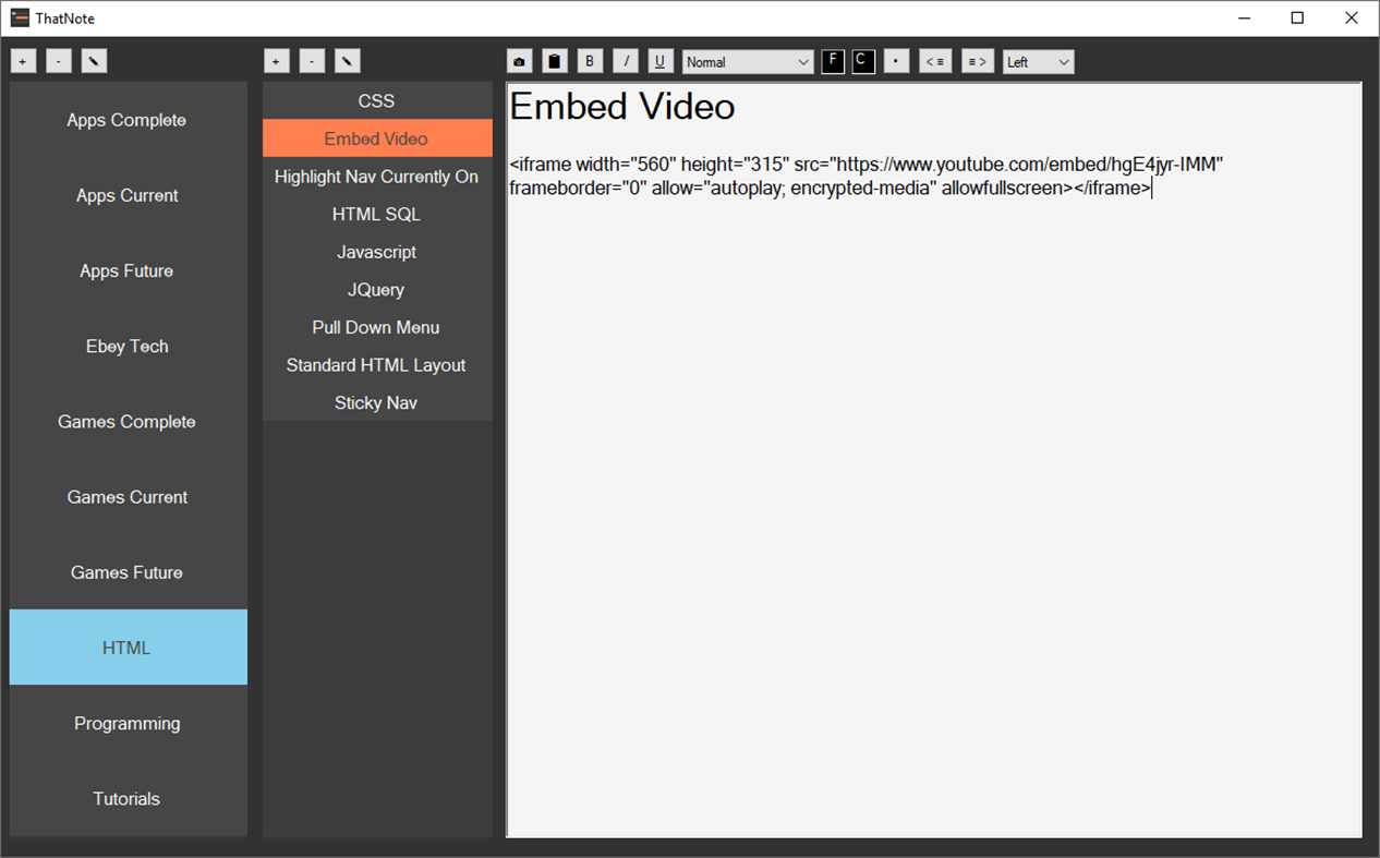 #3. ThatNote (Windows) Podle: Ebey Tech LLC