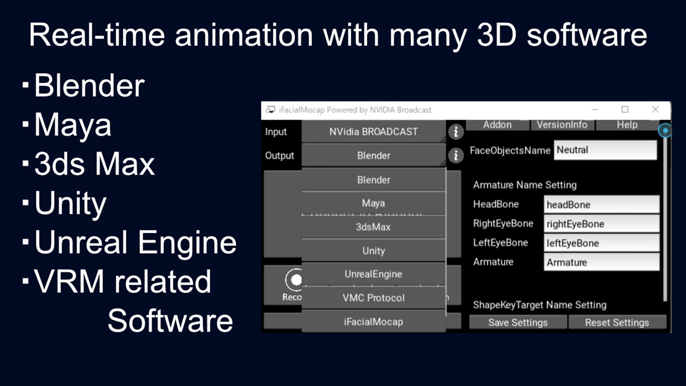 #2. iFacialMocap Powered by NVIDIA Broadcast (Windows) 来自: DevelopW LLC
