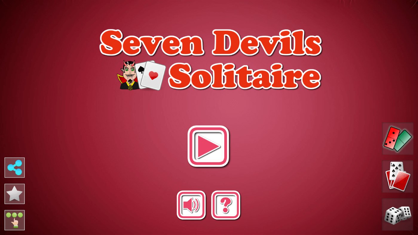#1. Seven Devils Solitaire (Windows) 来自: ALGOTECH SOFTWARE