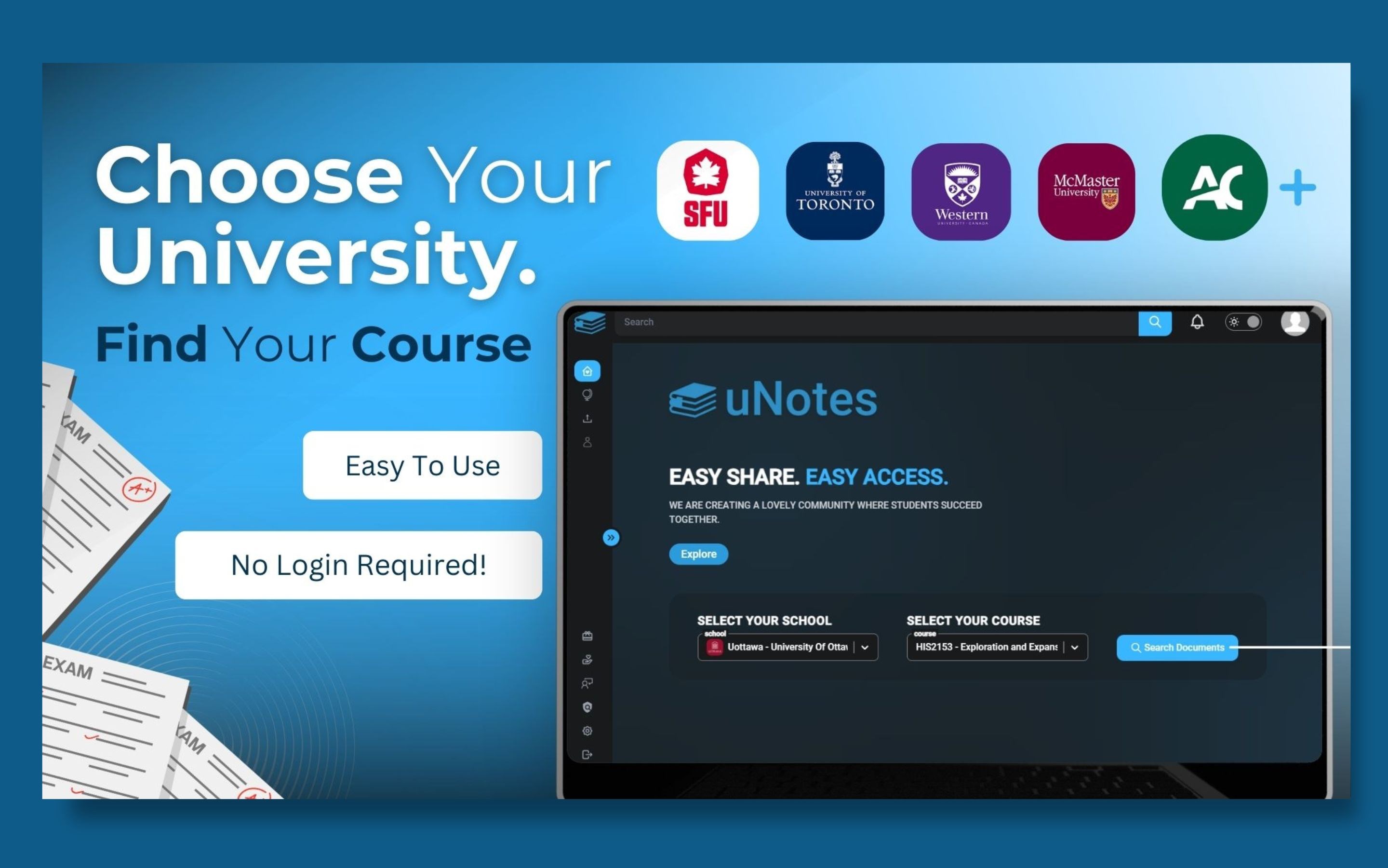 uNotes - Past Papers & Exams screenshot