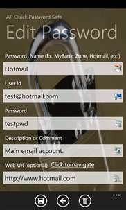 AP Quick Password Safe screenshot 1
